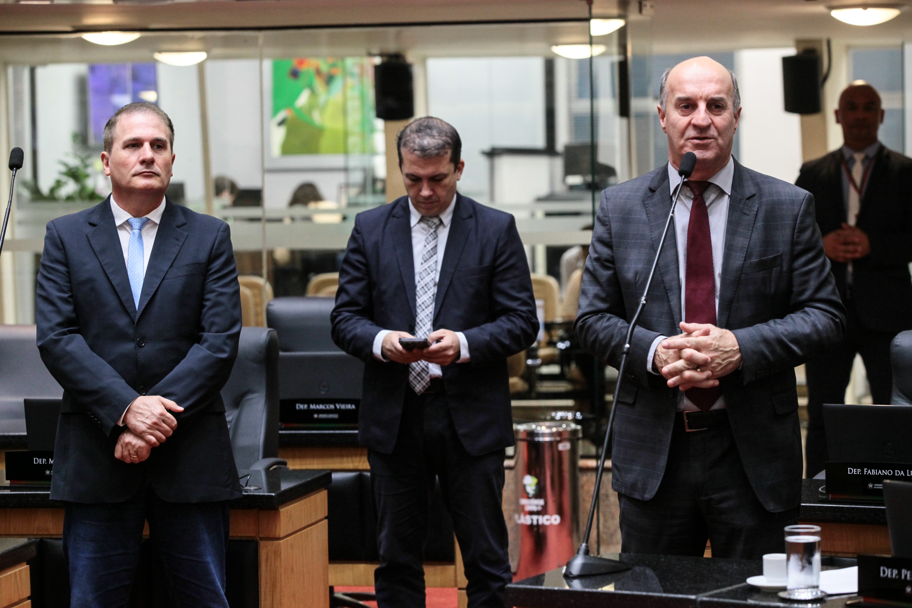 - Deputado Altair Silva (PP) 	
 - Deputado Camilo Martins (Podemos) 	 - Deputado José Milton Scheffer (PP)