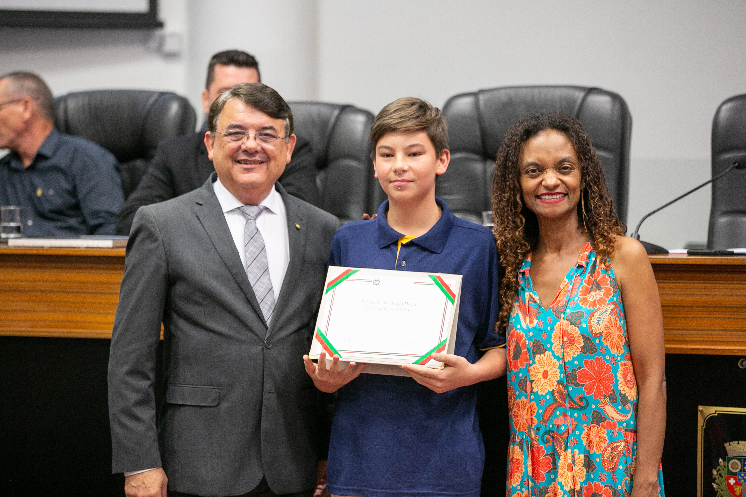 Além de Joinville, outros nove municípios tiveram os programas de vereadores mirins homenageados.