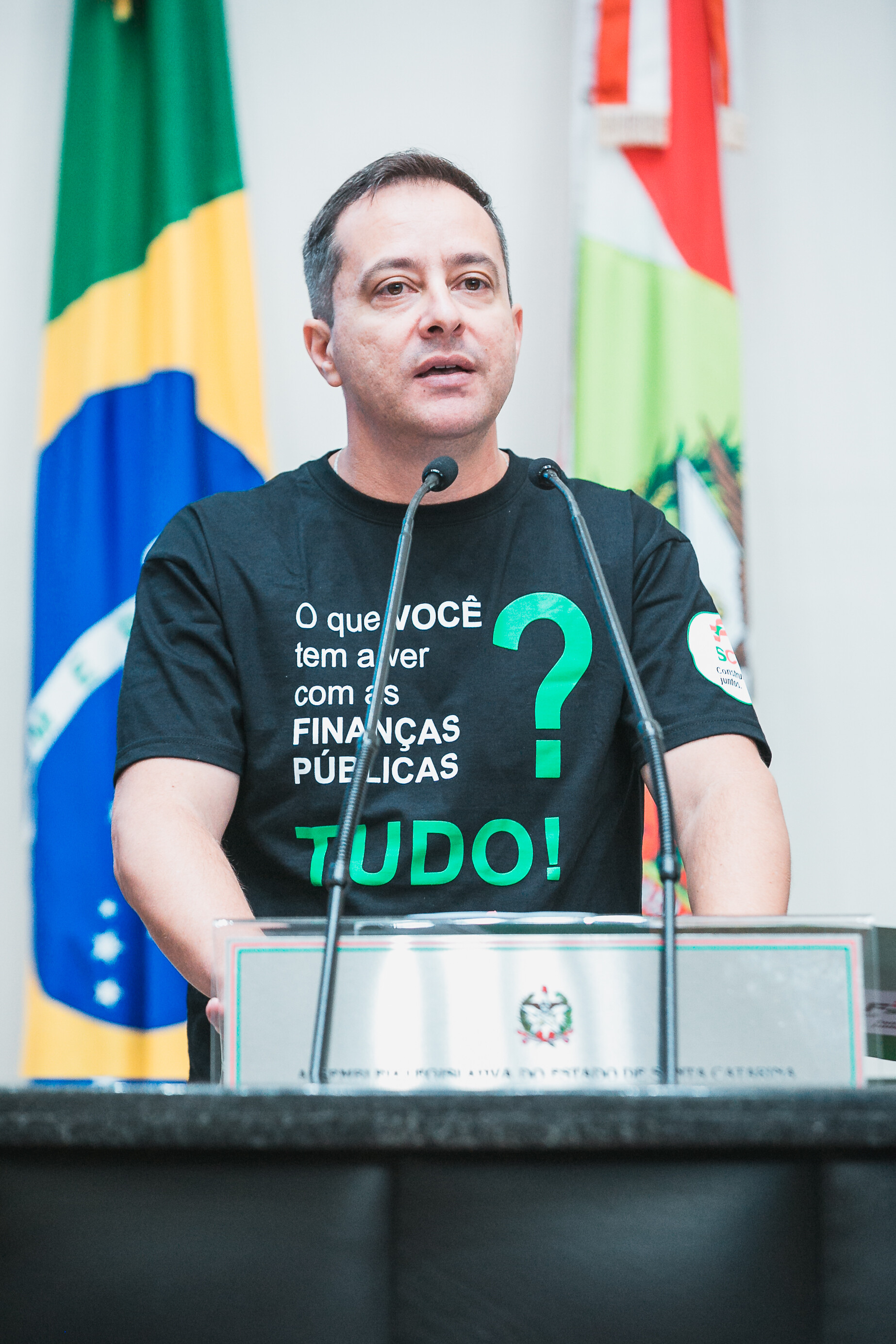 Sandro Medeiros Alves, presidente do Sindaf SC.