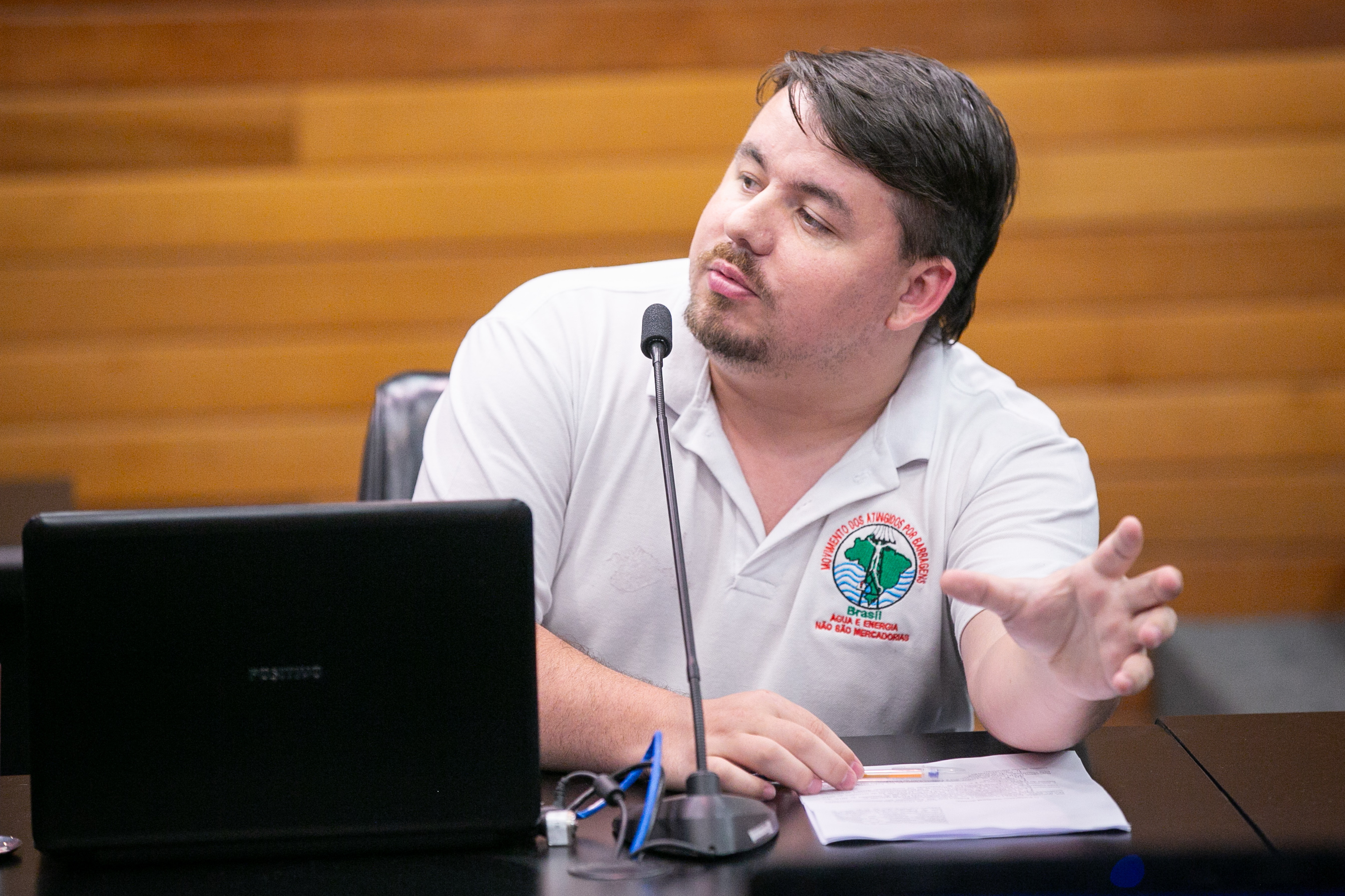 Rodrigo Timm-Representante do movimentos dos atingidos por Barragem MAP