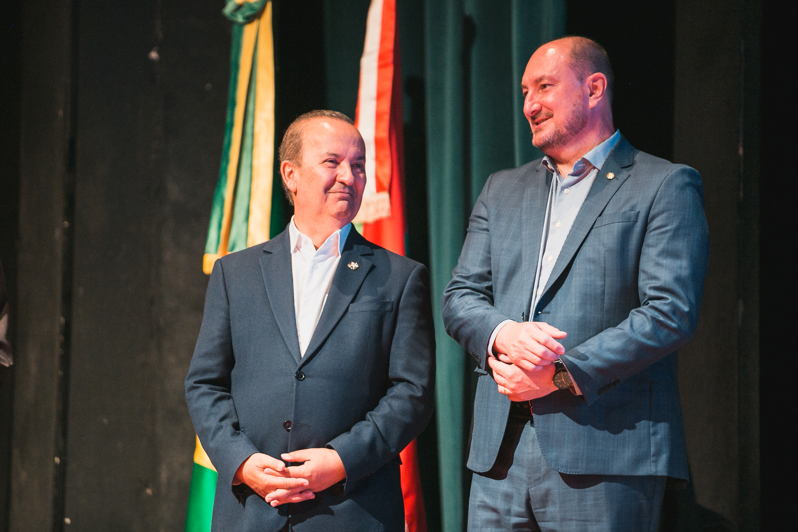 Jorginho Mello - Governador de Santa Catarina  - Deputado Mauro de Nadal (MDB)
