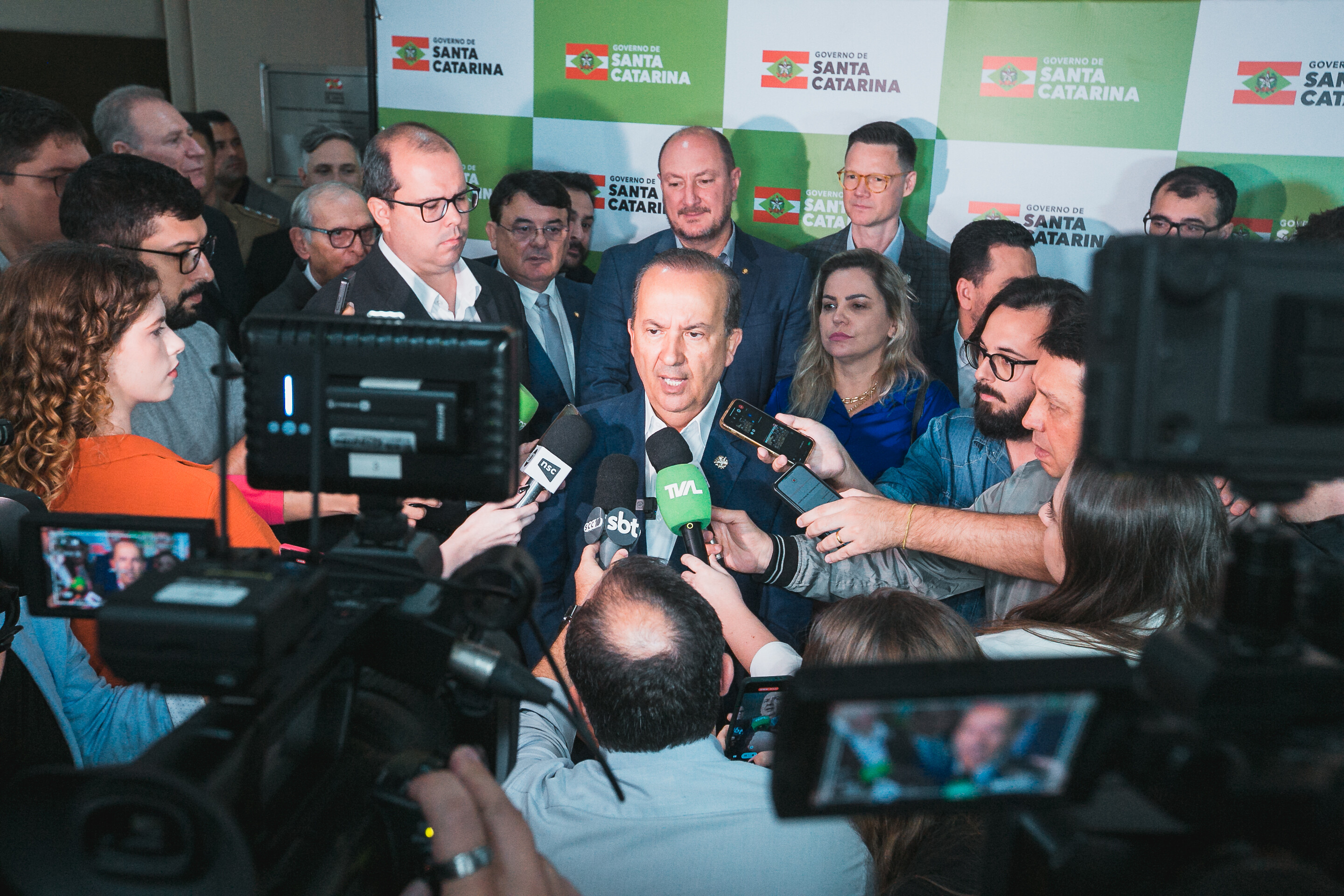 Governador de SC, Jorginho Mello.