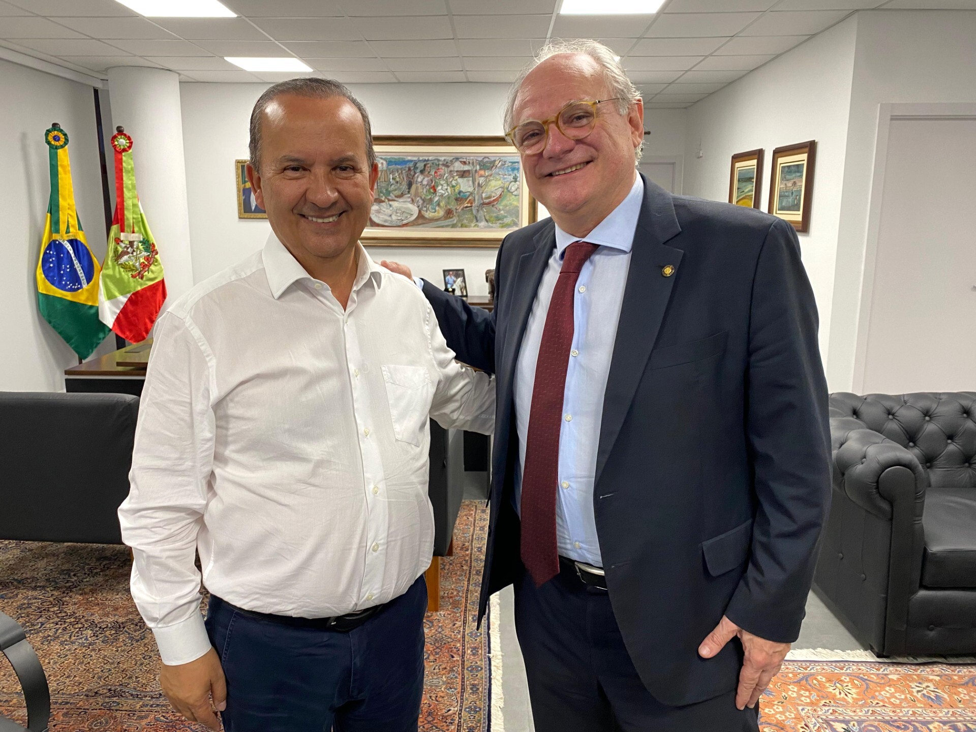 Governador Jorginho Mello e deputado Dr Vicente
