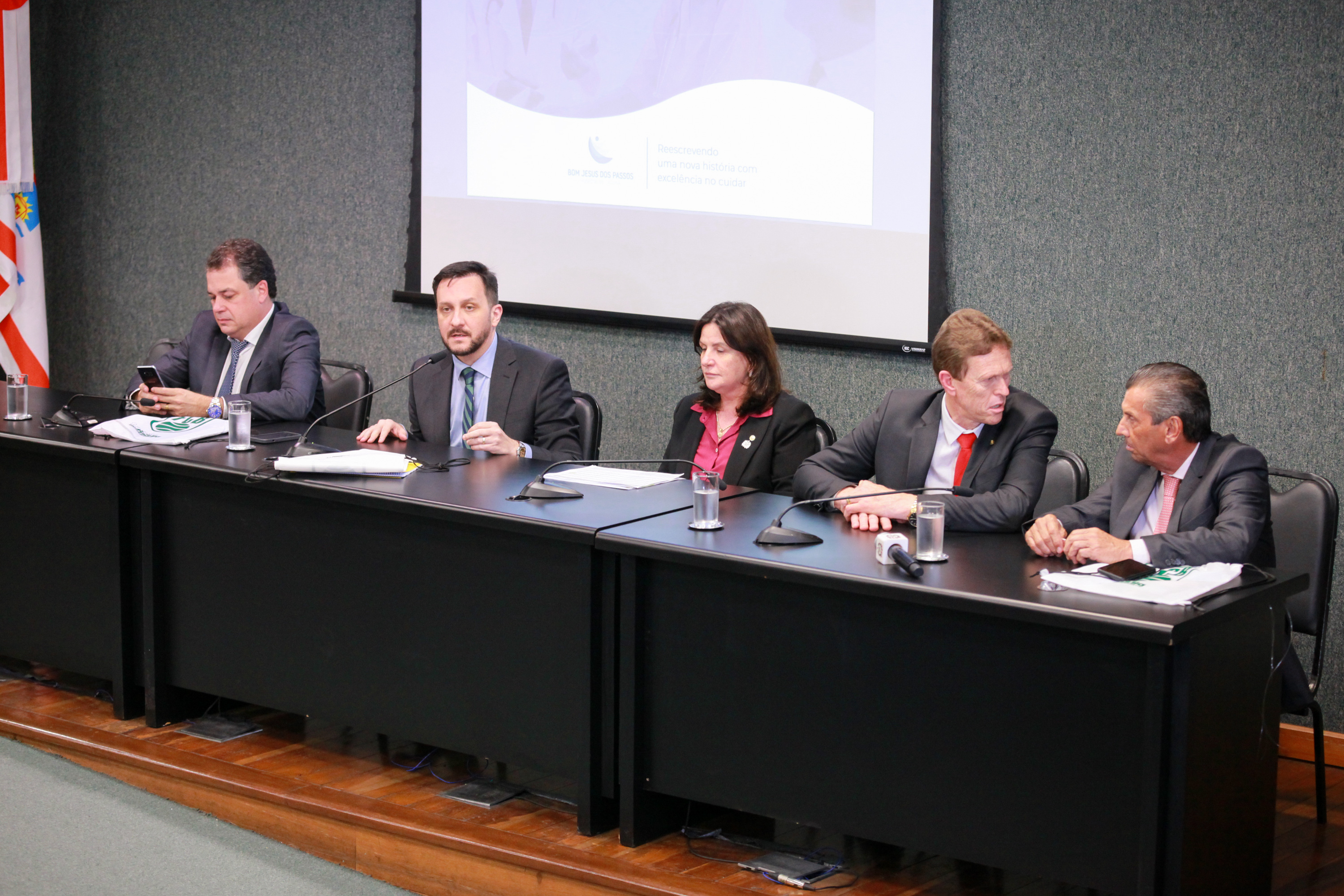 - Deputado Rodrigo Minotto (PDT)  - Deputado Pepê Collaço (PP) -Carmen Zanotto- Secretária de Estado da Saúde SC - Deputado Volnei Weber (MDB)  - Deputado Julio Garcia (PSD)