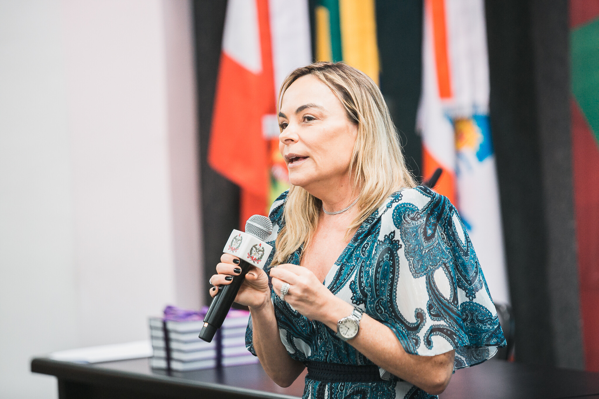 Ouvidora da Mulher do TRE/SC, desembargadora federal Ana Cristina Blasi