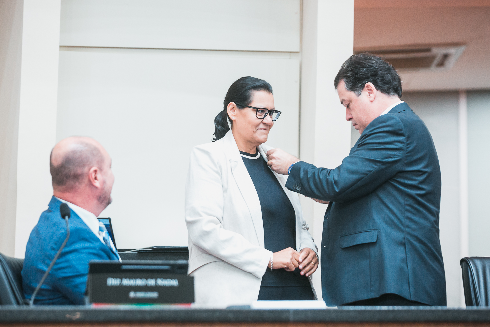 - Deputado Mauro de Nadal (MDB)- Deputada Jana Guedes (PDT)- - Deputado Rodrigo Minotto (PDT)
