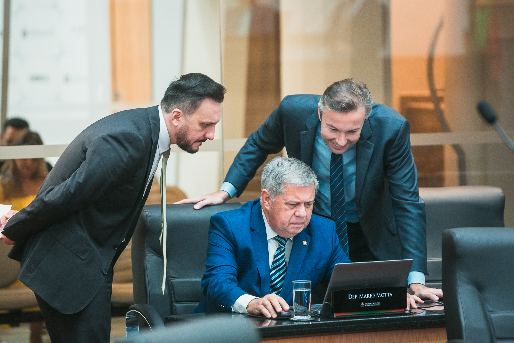 - Deputado Pepê Collaço (PP)
 - Deputado Napoleão Bernardes (PSD)
 - Deputado Mário Motta (PSD)