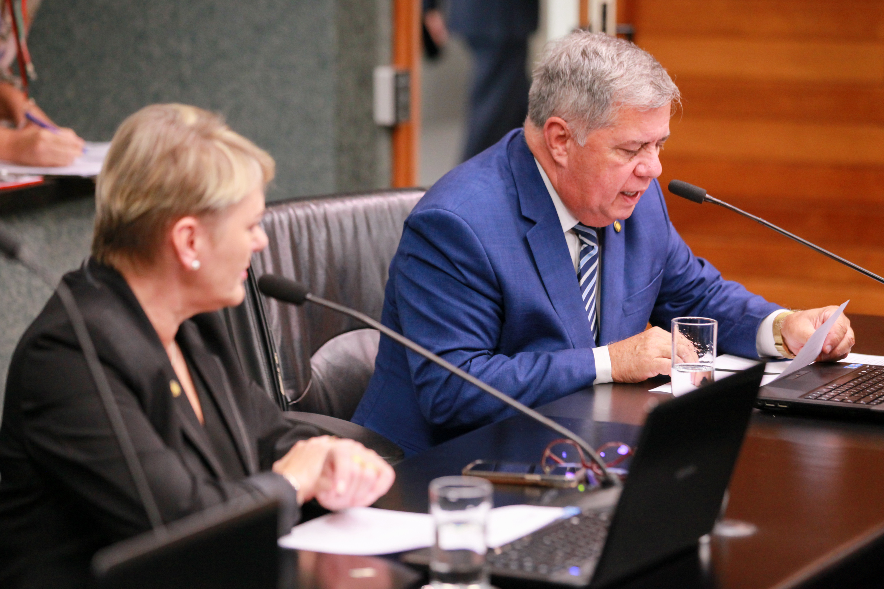 - Deputada Luciane Carminatti (PT)- Deputado Mário Motta (PSD)