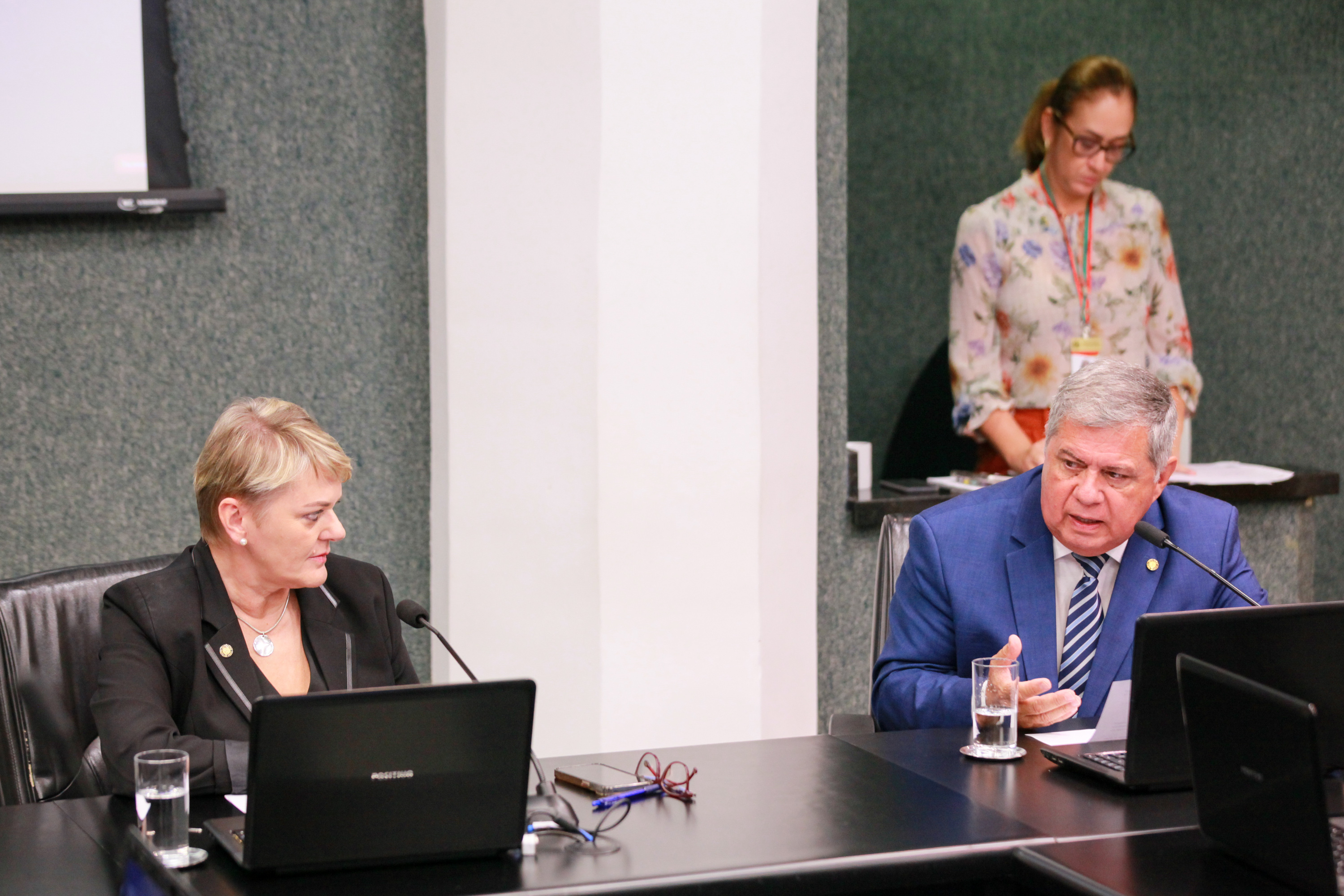 - Deputada Luciane Carminatti (PT)- Deputado Mário Motta (PSD)