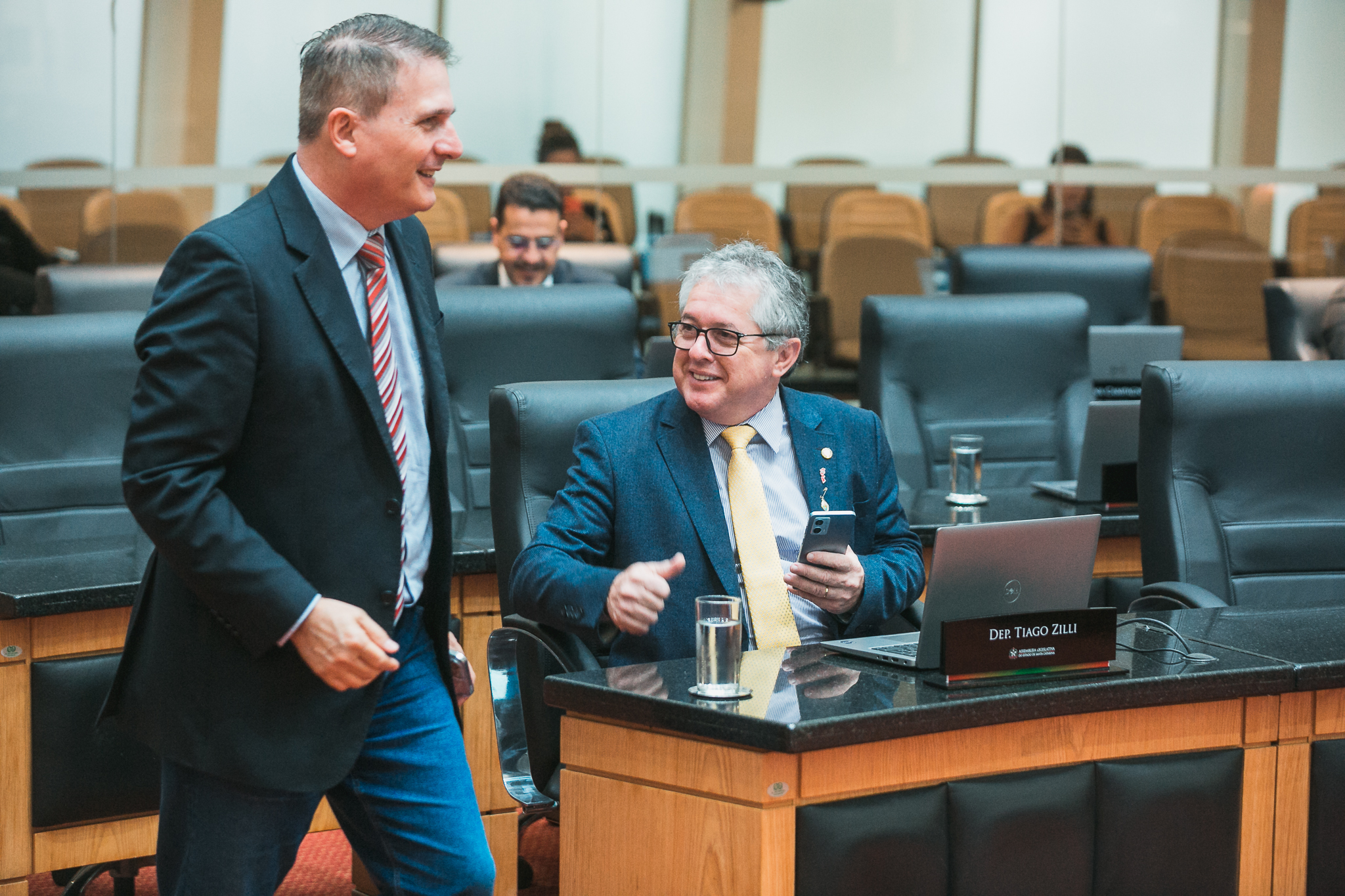- Deputado Altair Silva (PP)  - Deputado Tiago Zilli (MDB)