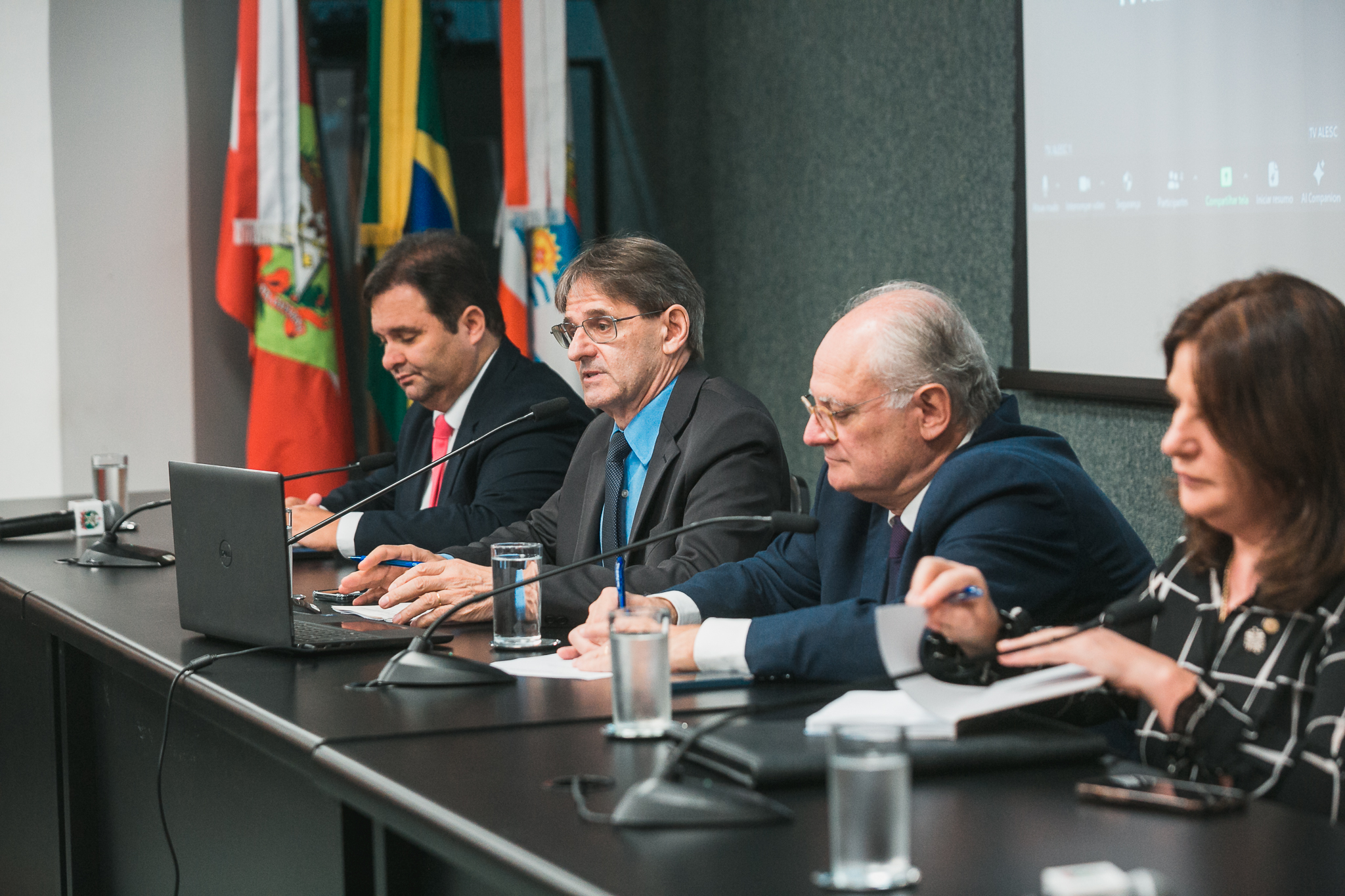 - Deputado Sérgio Guimarães(União) 
- Deputado Neodi Saretta (PT) 	
 - Deputado Dr. Vicente Caropreso (PSDB) 
Carme Zanotto-Presidente da Secretaria da Saúde