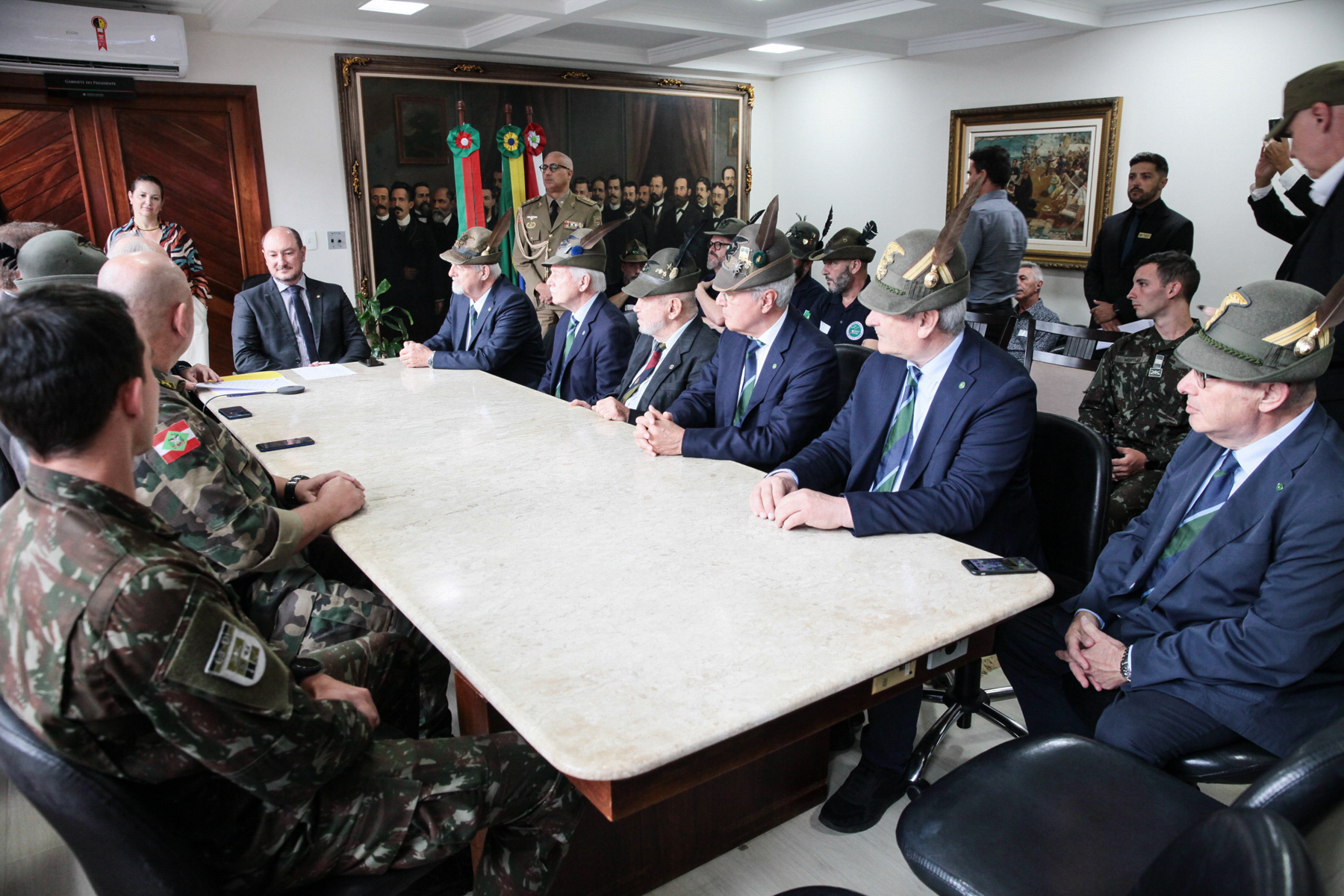Visita da Associação Nacional Alpini (Itália)
