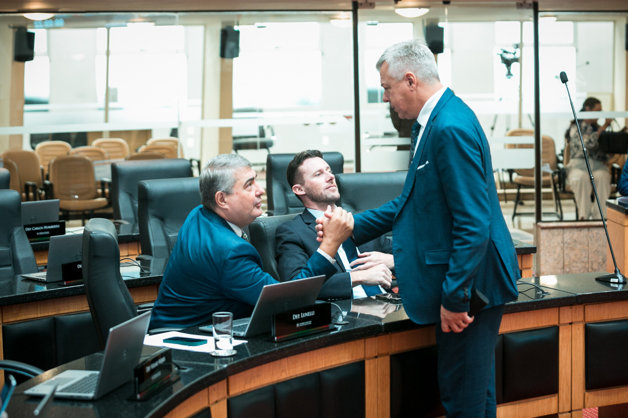 - Deputado Antídio Lunelli (MDB)  - Deputado Fabiano da Luz (PT) 	
- Deputado Fernando Krelling (MDB)