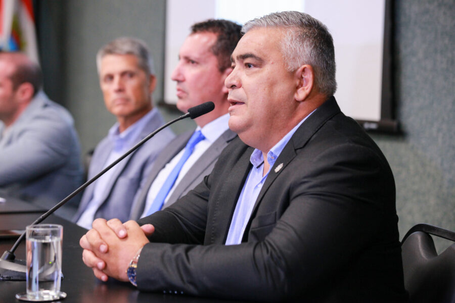 Secretário de Segurança Pública, deputado Sargento Lima