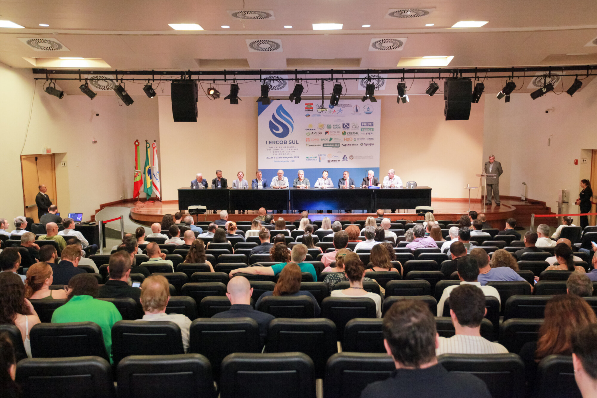 Abertura do 1º ERCOB Sul – Encontro Regional dos Comitês de Bacias Hidrográficas