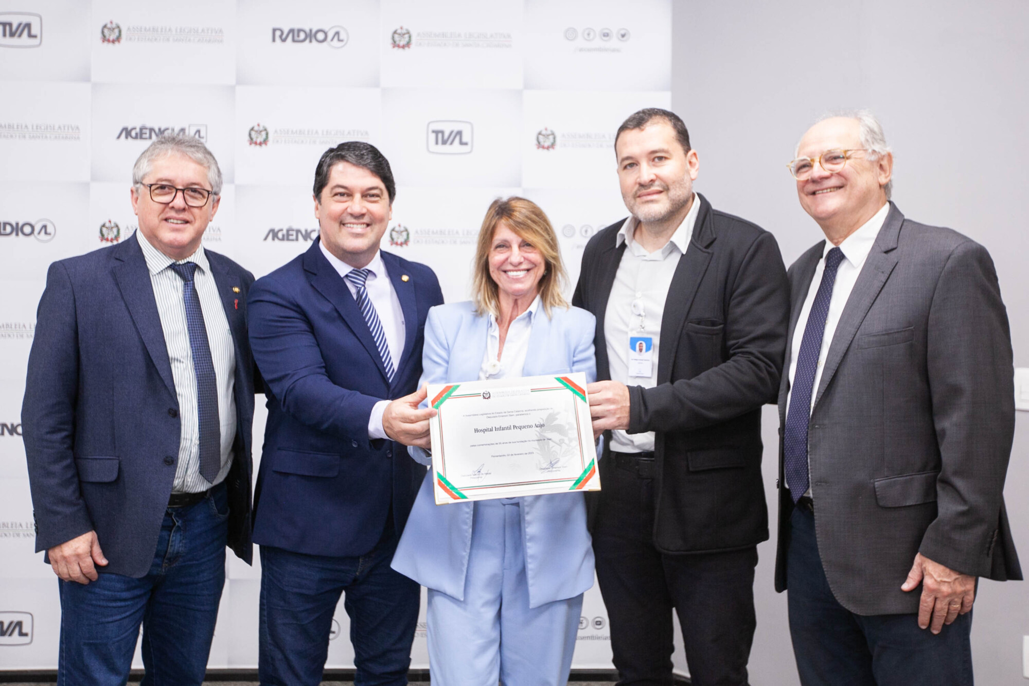 Deputado Emerson Stein homenageia o Hospital Infantil Pequeno Anjo de Itajaí