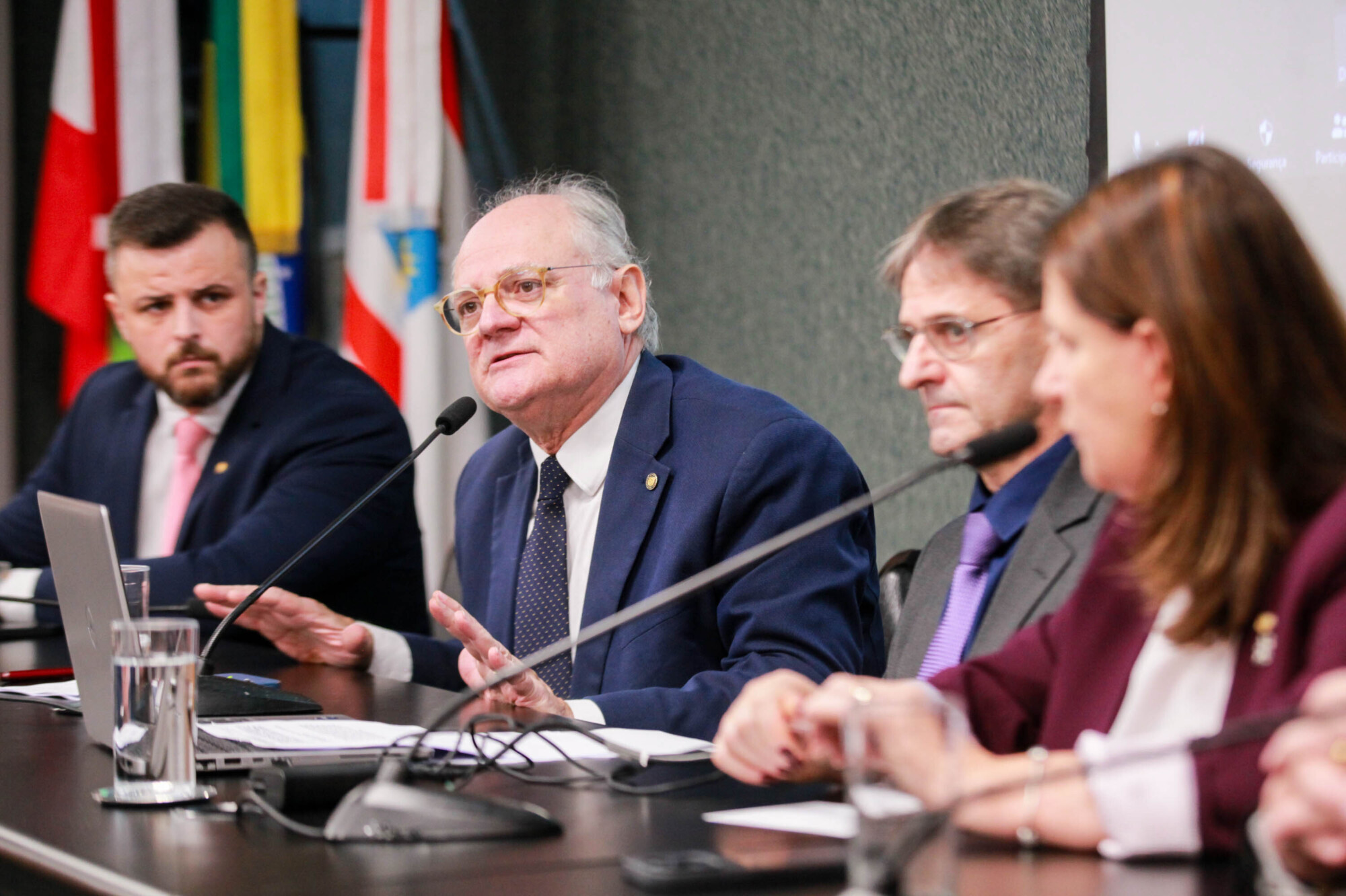 - Deputado Lucas Neves (Podemos) 	 Deputado Neodi Saretta (PT)  - Deputado Dr. Vicente Caropreso (PSDB) 
Carmen Zanotto- Secretária  de Saúde SC