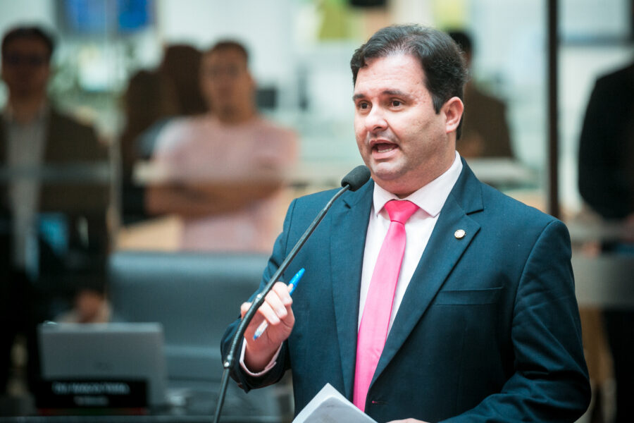 Deputado Sérgio Guimarães durante a votação