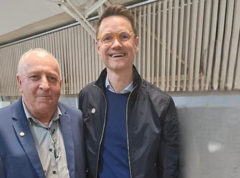 Deputado Oscar Gutz e secretário de Estado da Fazenda, Cleverson Siewert