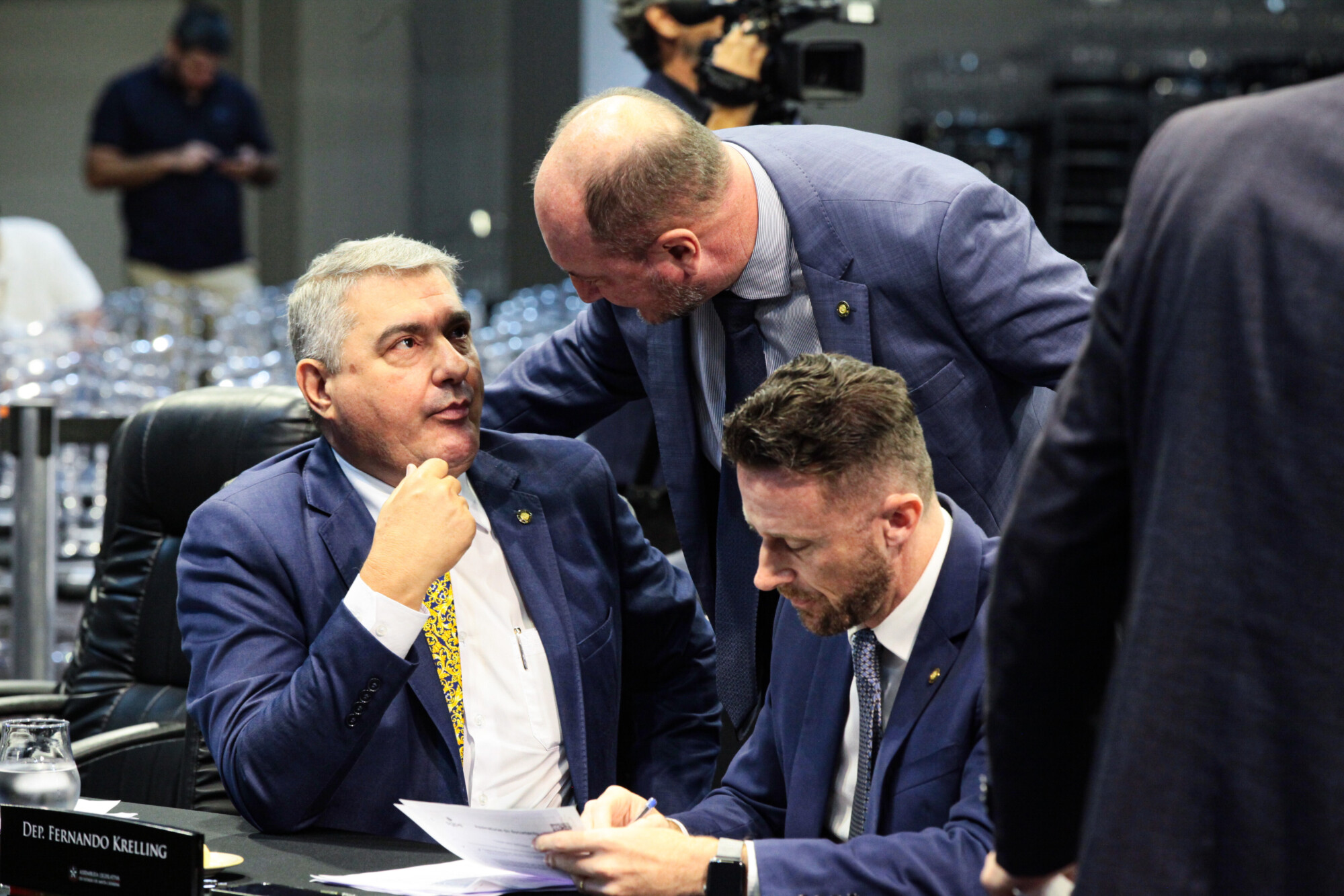 - Deputado Antídio Lunelli (MDB)
 - Deputado Mauro de Nadal (MDB) 	
 - Deputado Fernando Krelling (MDB)