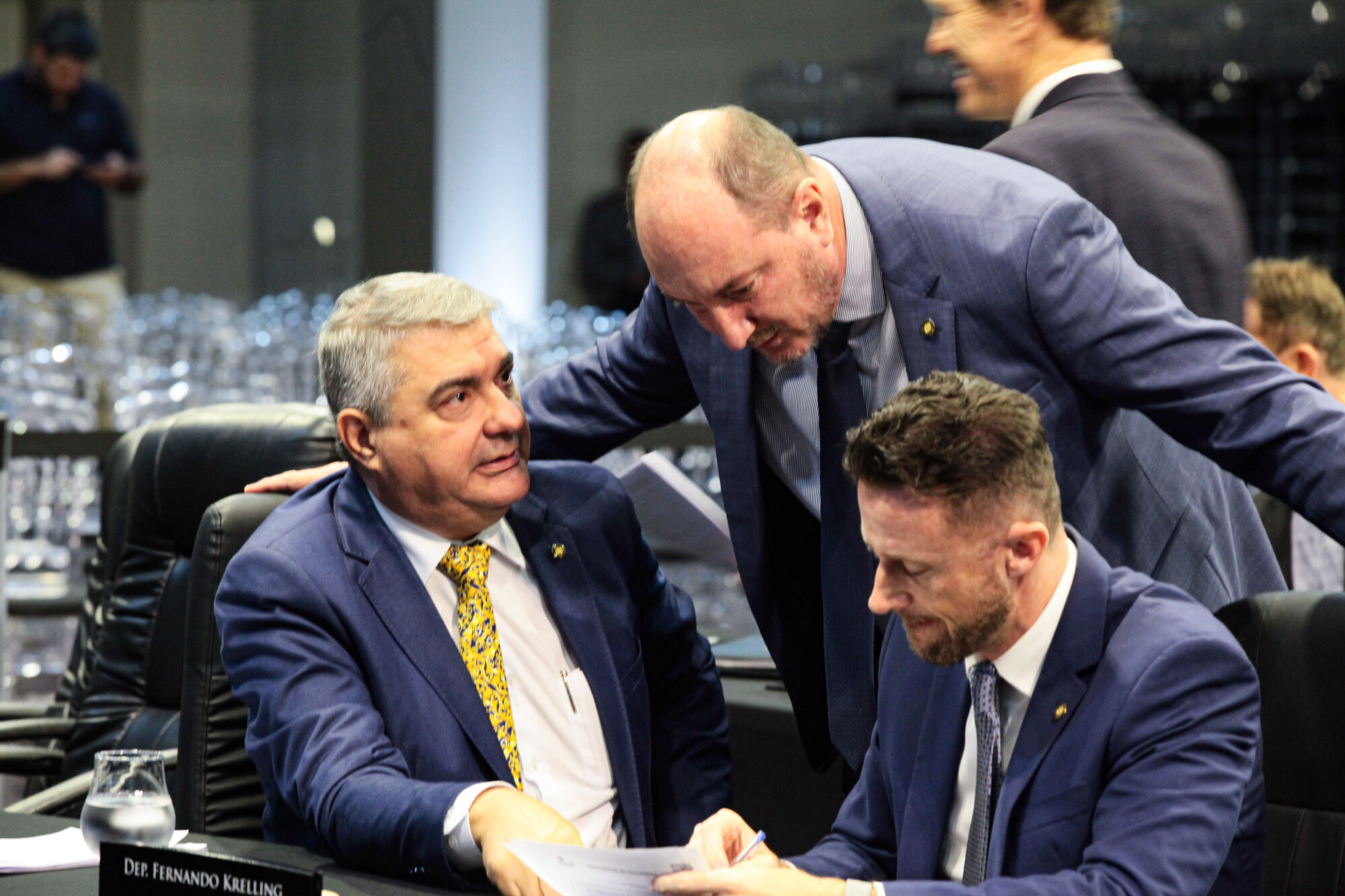 - Deputado Antídio Lunelli (MDB)
 - Deputado Mauro de Nadal (MDB) 	
 - Deputado Fernando Krelling (MDB)