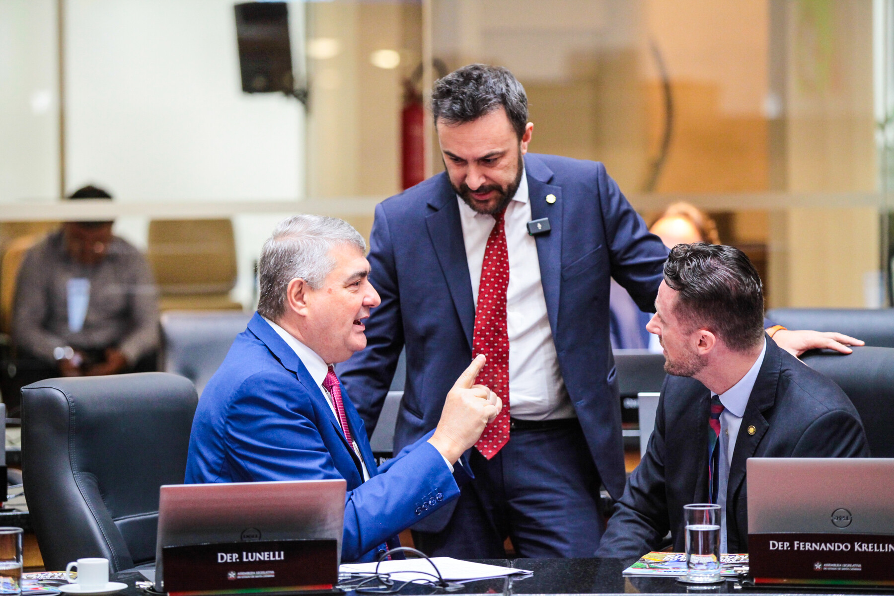 - Deputado Antídio Lunelli (MDB) 	 - Deputado Marcius Machado (PL) 

 - Deputado Fernando Krelling (MDB)