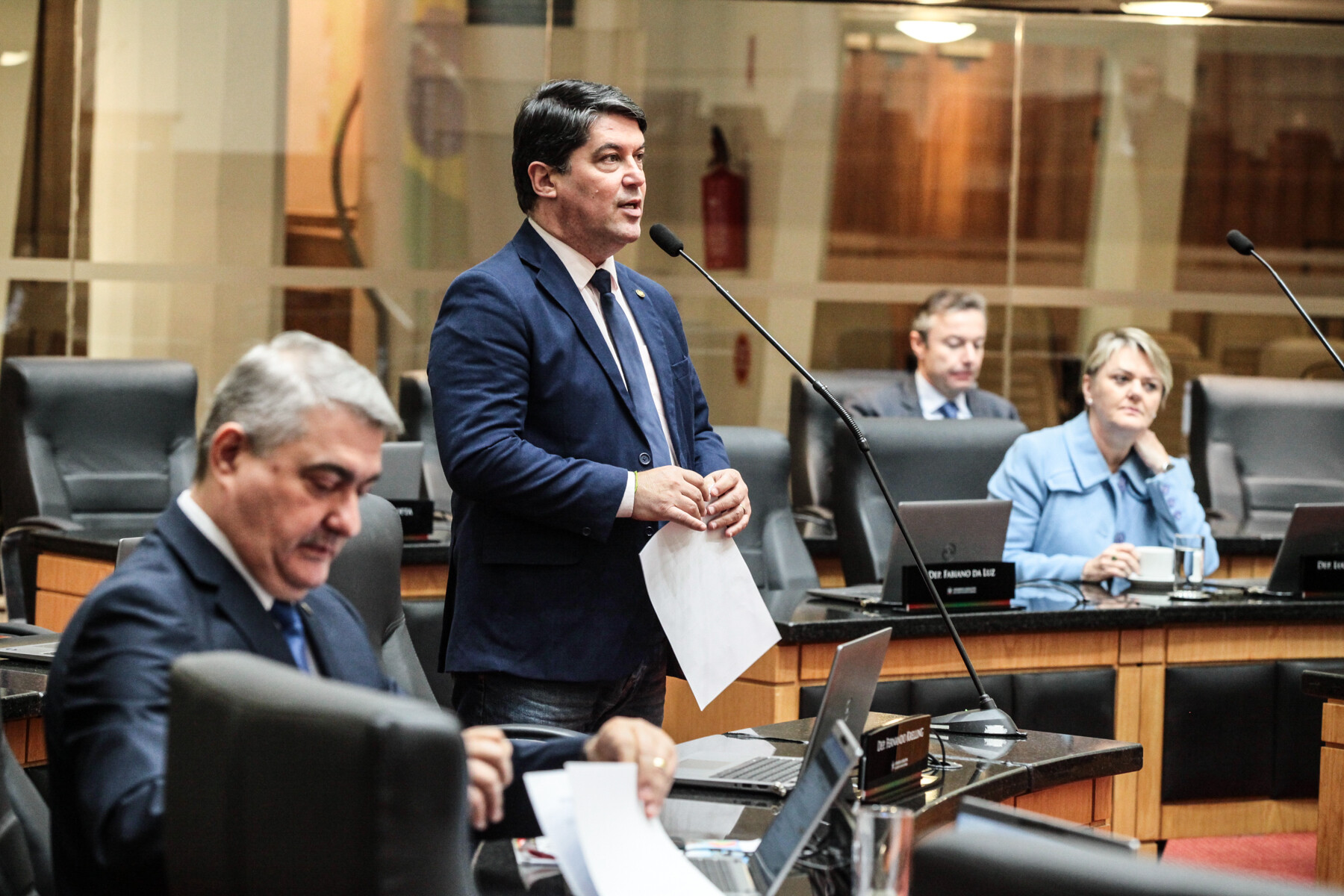 - Deputado Antídio Lunelli (MDB) 	
- Deputado Emerson Stein (MDB)
 - Deputada Luciane Carminatti (PT) 		
 - Deputado Napoleão Bernardes (PSD)