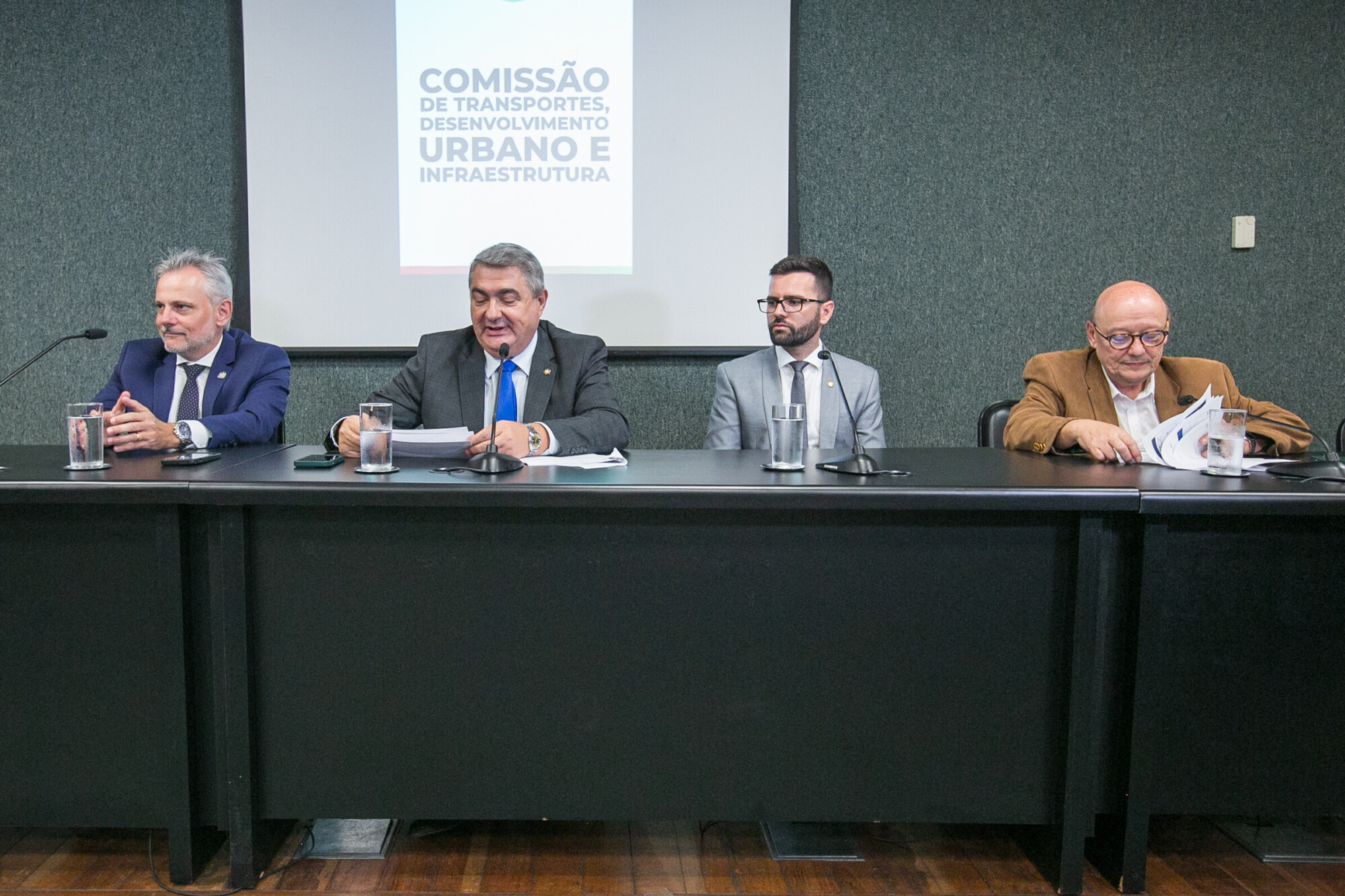 Beto Martins - Secretário de Portos, Aeroportos e Ferrovias SC
 - Deputado Antídio Lunelli (MDB) 	- Deputado André de Oliveira (NOVO)

- Egídio Antônio Martorano  - Presidente da Câmara de Transporte e Logística da FIESC