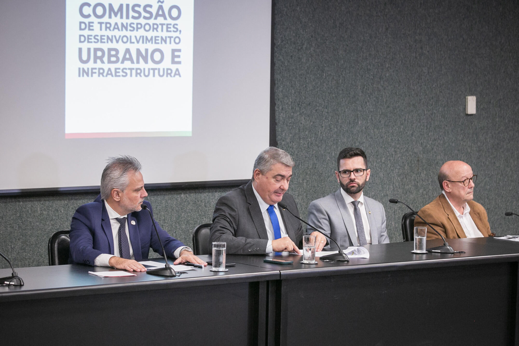 Beto Martins - Secretário de Portos, Aeroportos e Ferrovias SC
 - Deputado Antídio Lunelli (MDB) 	- Deputado André de Oliveira (NOVO)

- Egídio Antônio Martorano  - Presidente da Câmara de Transporte e Logística da FIESC