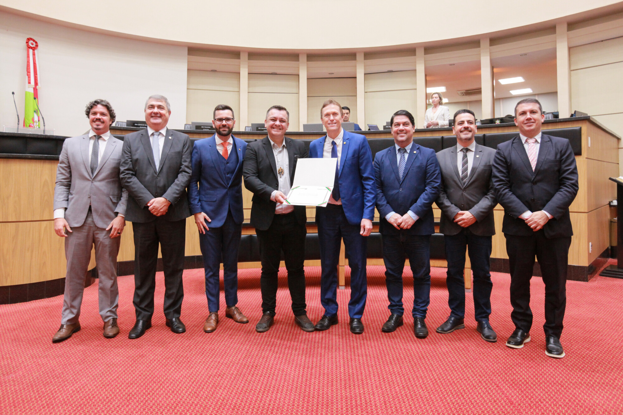- Deputado Marquito (PSOL)
 - Deputado Antídio Lunelli (MDB) 	
- Deputado André de Oliveira (NOVO)
- Luiz Carlos Coelho -  Presidente do Conselho da Renovação Carismática - Deputado Volnei Weber (MDB)
 - Deputado Emerson Stein (MDB) - Deputado Soratto (PL)
 - Deputado Camilo Martins (Podemos)