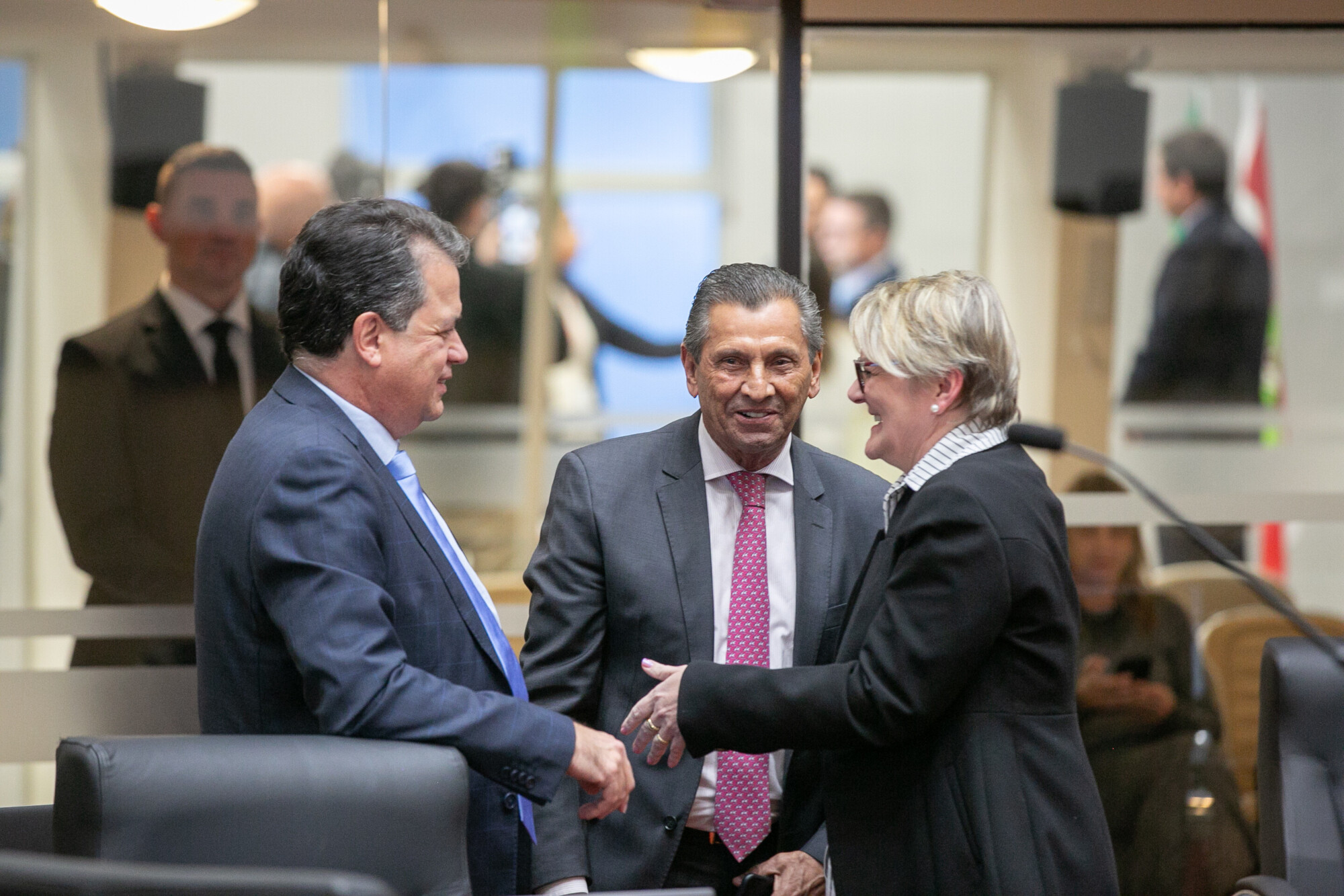 - Deputado Rodrigo Minotto (PDT) 	
 - Deputado Julio Garcia (PSD) 	
 - Deputada Luciane Carminatti (PT)