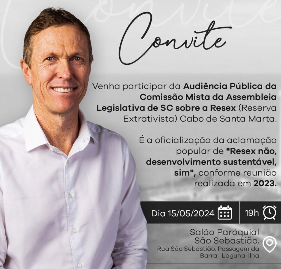Deputado Volnei Weber e o convite para a audiência pública
