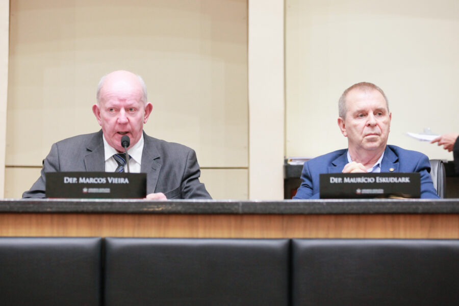 Deputados Marcos Vieira e Maurício Eskudlark