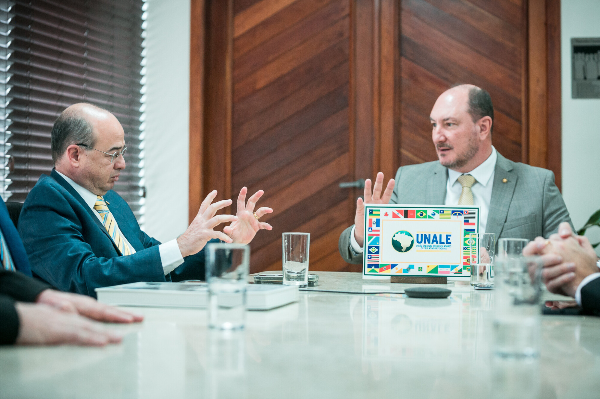 Presidente da UNALE, Deputado Sergio Aguiar visita ALESC