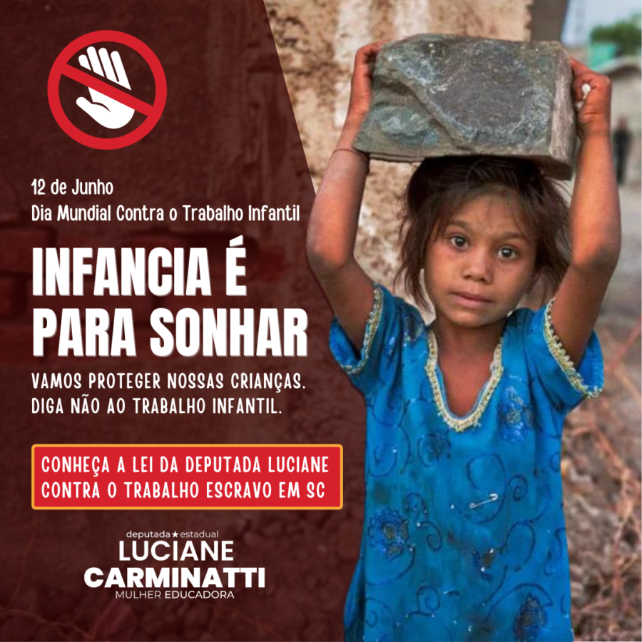 Luciane Carminatti reforça compromisso com o combate ao trabalho Infantil e escravo