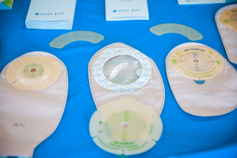 Bolsas de Ostomias. Foto: Rodrigo Corrêa.