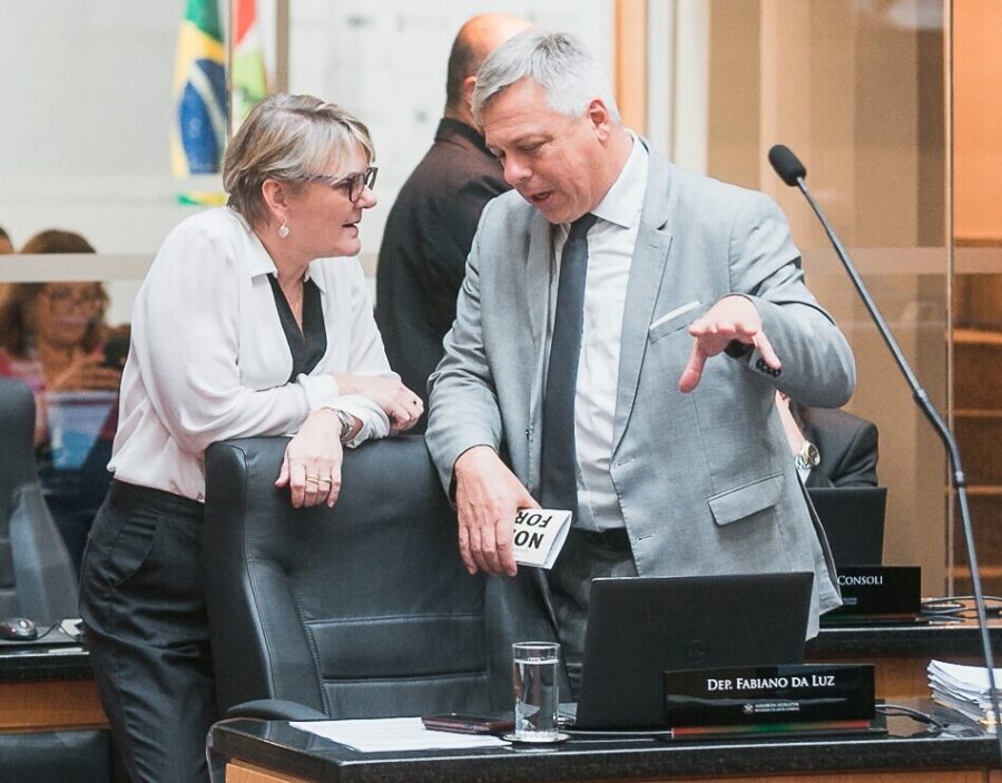 Deputados Luciane Carminatti e Fabiano da Luz.