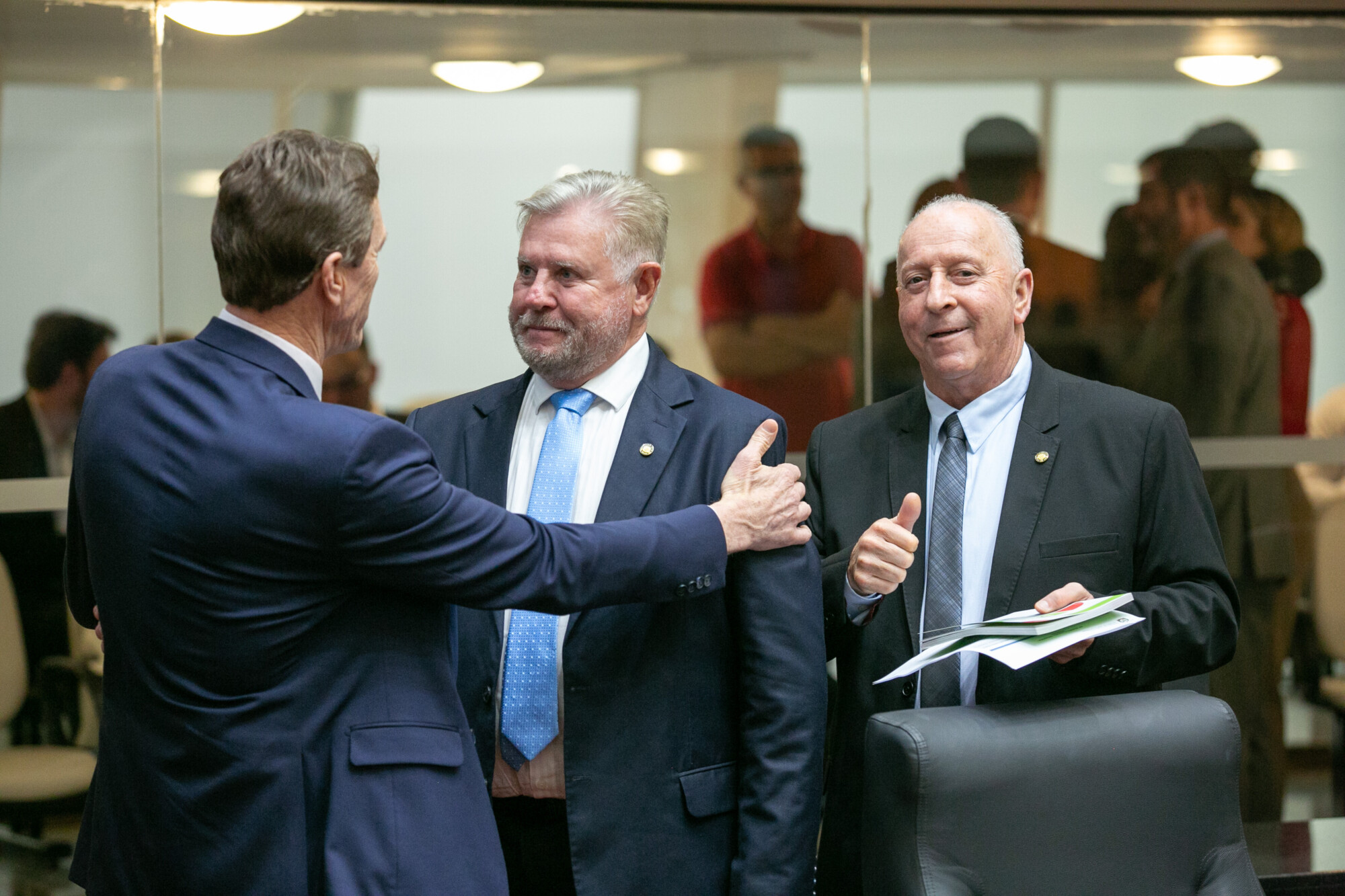 - Deputado Nilso Berlanda (PL)
 - Deputado Oscar Gutz (PL)