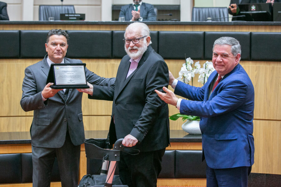 Os homenageados da noite.