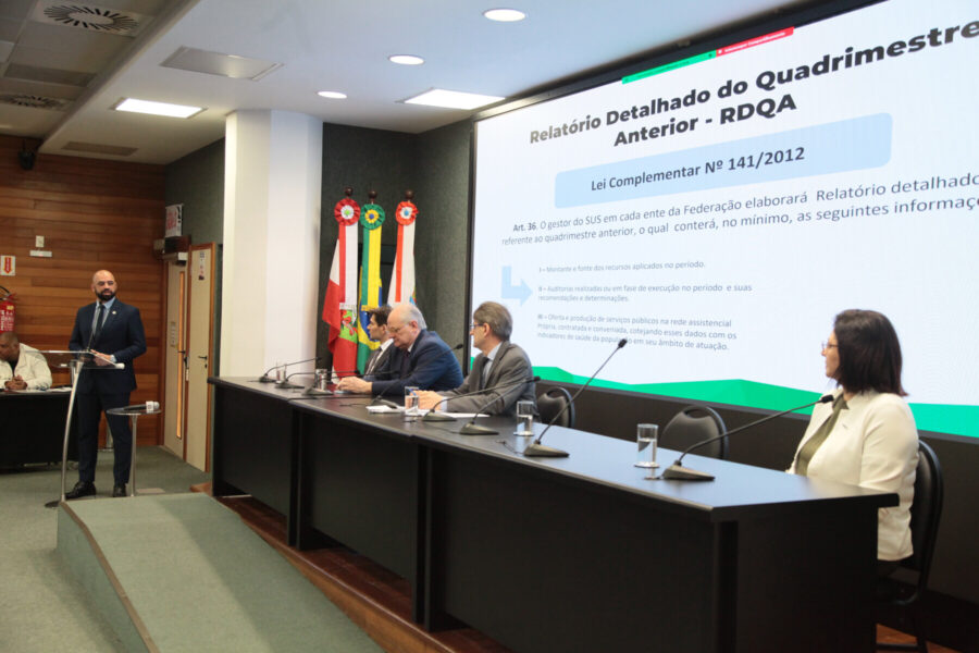 Audiência pública nesta quarta (11) tratou da prestação de contas da Secretaria de Estado da Saúde