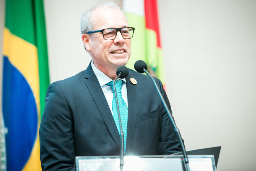 Presidente de honra da Sociedade Cultural Alemã de Joinville, Carlos Adauto Virmond Vieira.