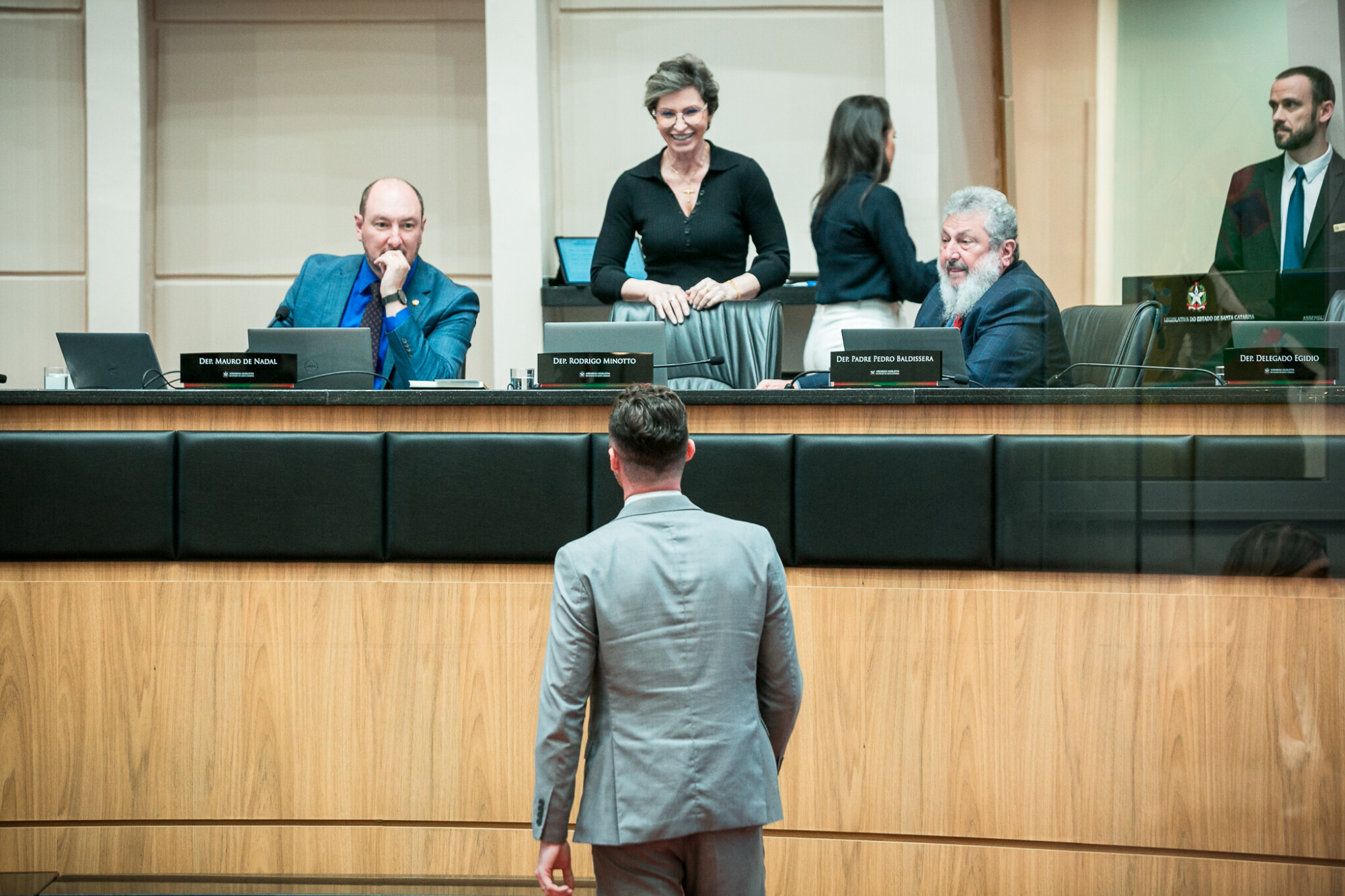 - Deputado Mauro de Nadal (MDB) 	
 - Deputado Padre Pedro Baldissera (PT)