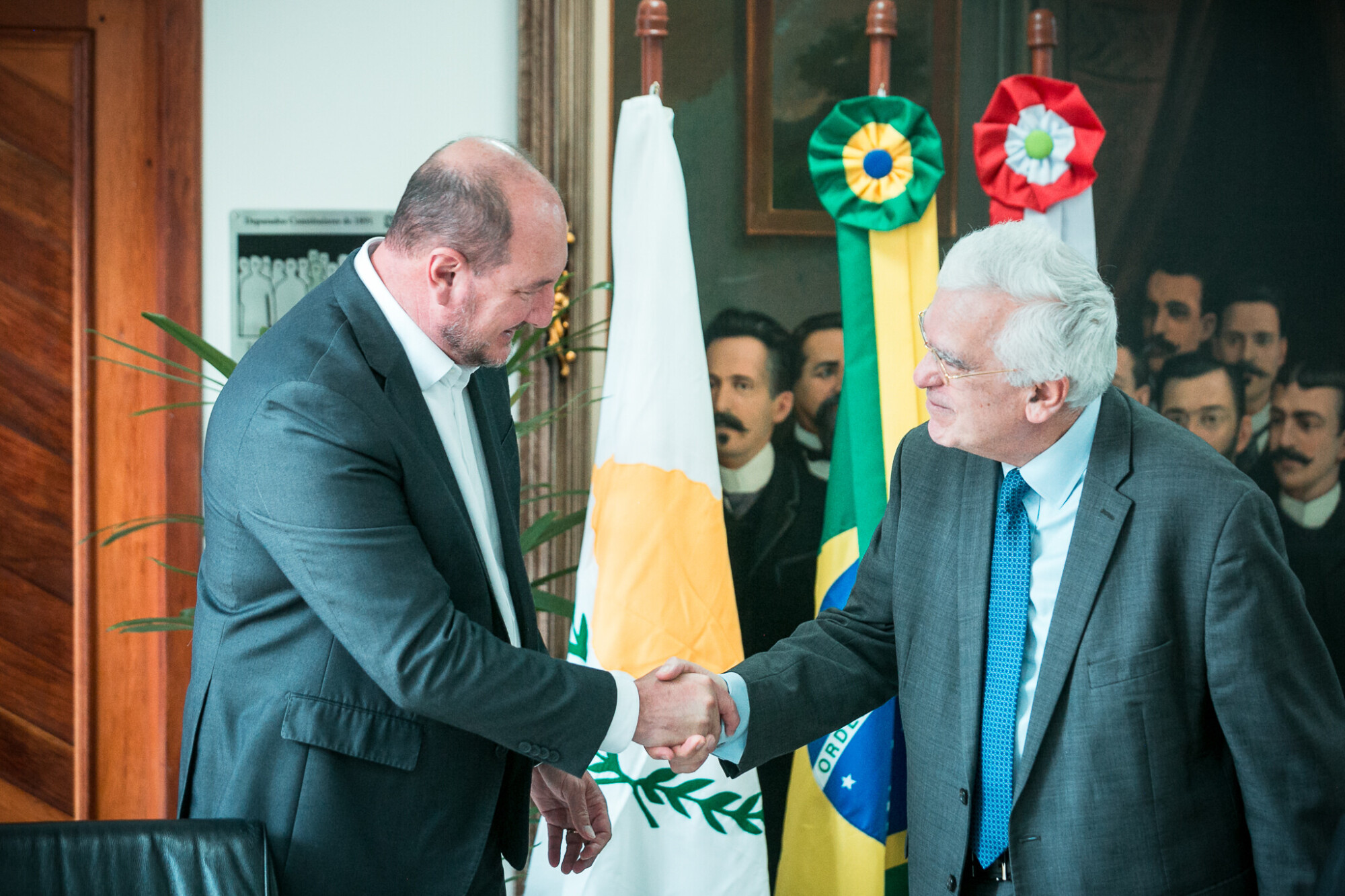 Visita institucional – Presidente Dep. Mauro de Nadal recebe o Embaixador do Chipre