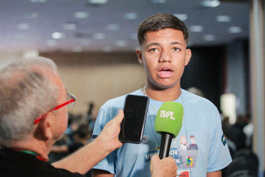 Gabriel Gonçalves da Silva, aluno do 9º ano de Águas Frias