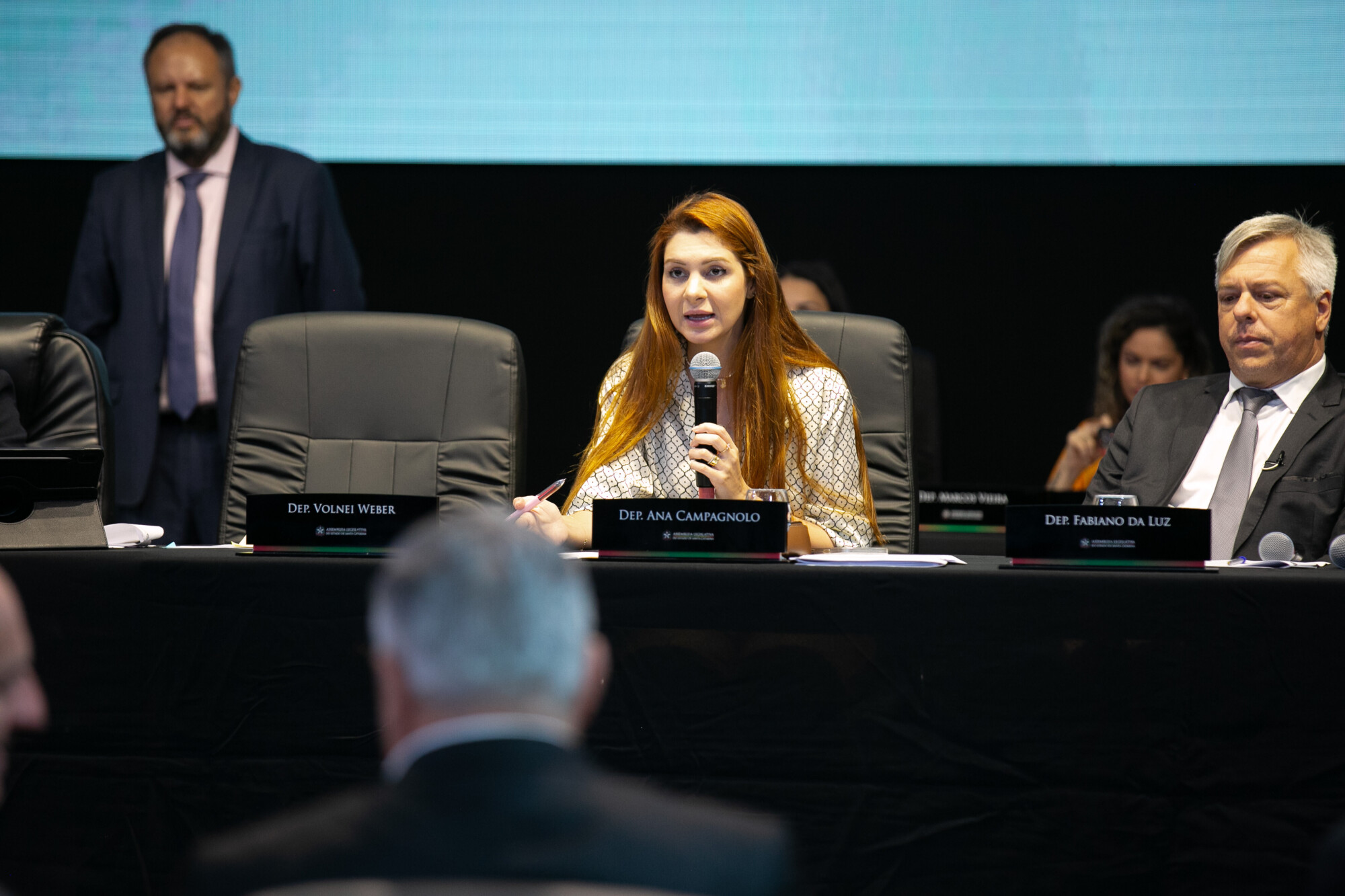 - Deputada Ana Campagnolo (PL) - Deputado Fabiano da Luz (PT)