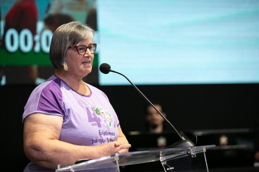 Justina Cima, de Quilombo, do Movimento das Mulheres Camponesas