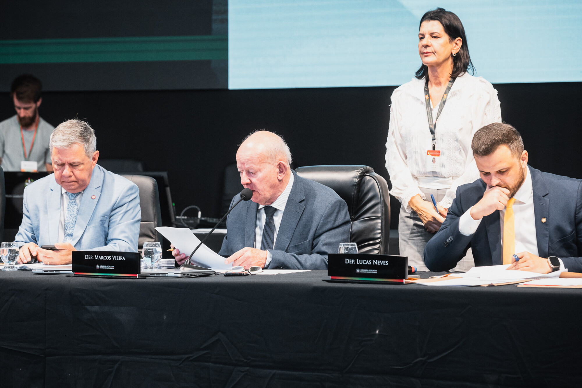 - Deputado Mário Motta (PSD)
 - Deputado Marcos Vieira (PSDB)
 - Deputado Lucas Neves (Podemos)