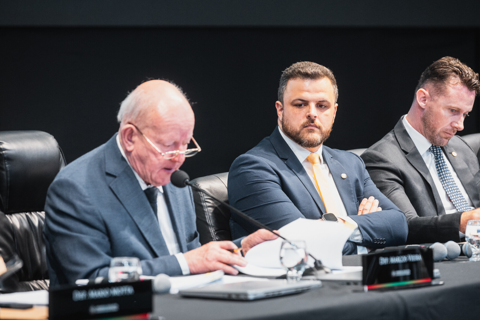 - Deputado Marcos Vieira (PSDB)  - Deputado Lucas Neves (Podemos) 	- Deputado Fernando Krelling (MDB)