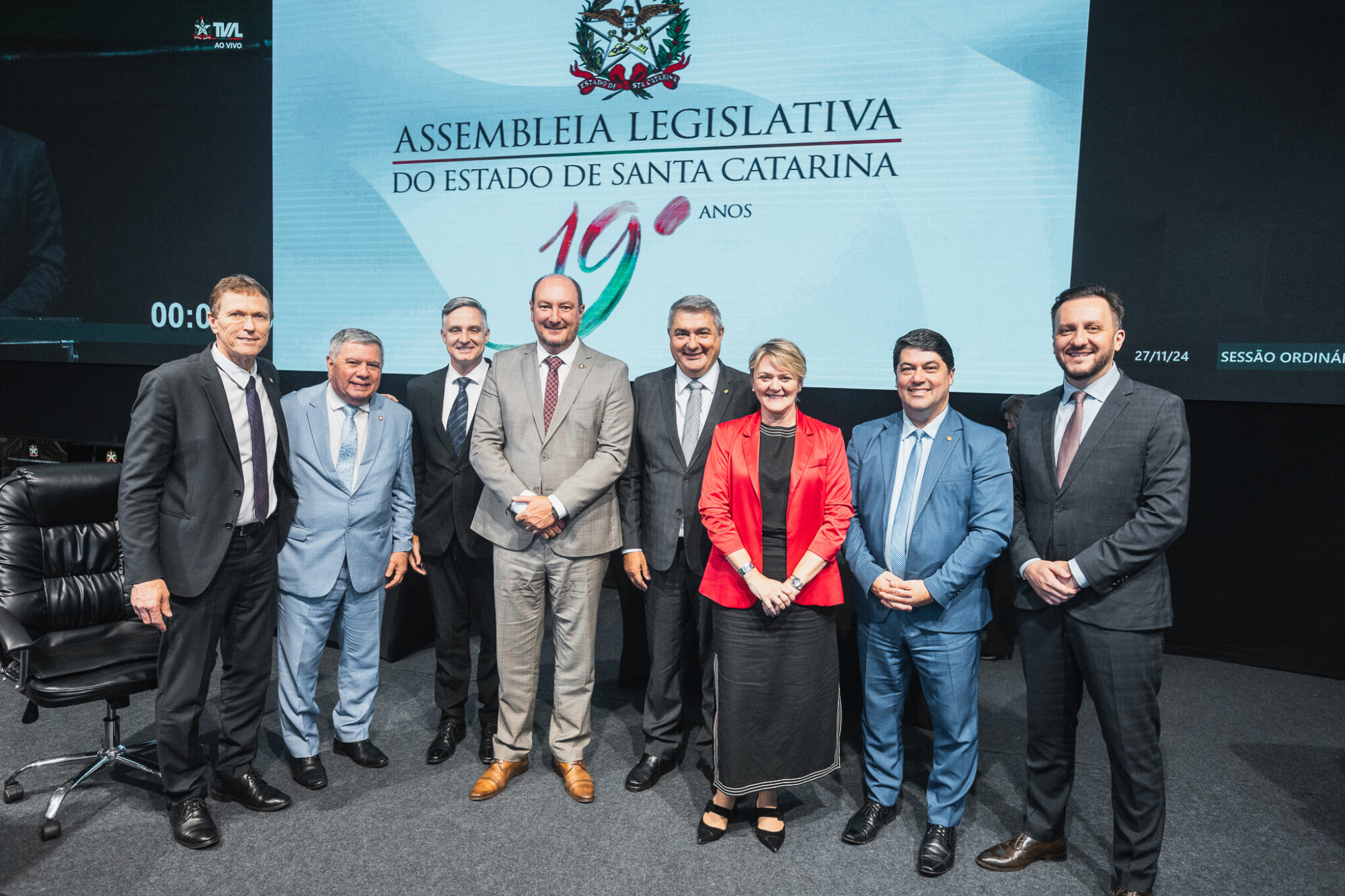 - Deputado Volnei Weber (MDB)
- Deputado Mário Motta (PSD)- Deputado Matheus Cadorin (NOVO) - Deputado Mauro de Nadal (MDB) 	 - Deputado Antídio Lunelli (MDB) 	


- Deputada Luciane Carminatti (PT)
	 - Deputado Emerson Stein (MDB)   - Deputado Pepê Collaço (PP)