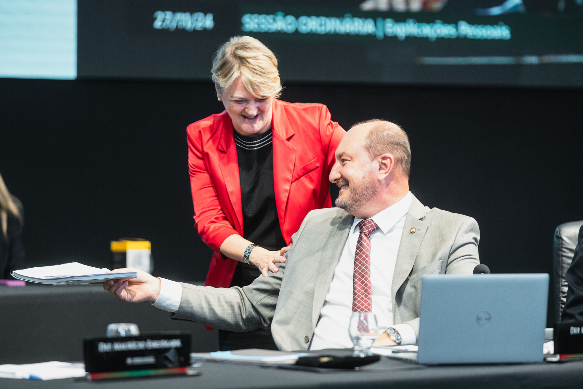 - Deputada Luciane Carminatti (PT)- Deputado Mauro de Nadal (MDB)